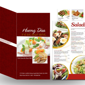 Thiết kế menu - thực đơn