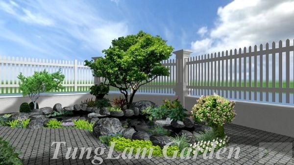 Thiết kế thi công sân vườn biệt thự