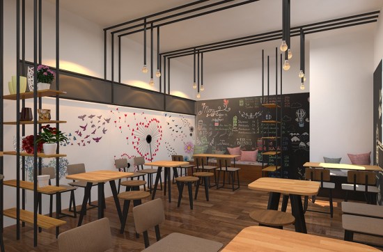 Thiết kế, thi công nội thất quán ăn