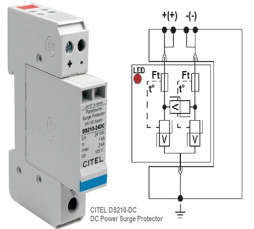 Thiết bị chống sét nguồn DC 12V-2kA