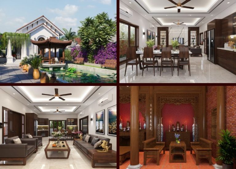 Thiết kế biệt thự nhà vườn 2 tầng
