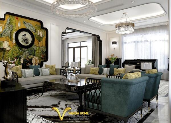 Thiết kế nội thất biệt thự Hoa Phuợng 7, Vinhomes Riverside