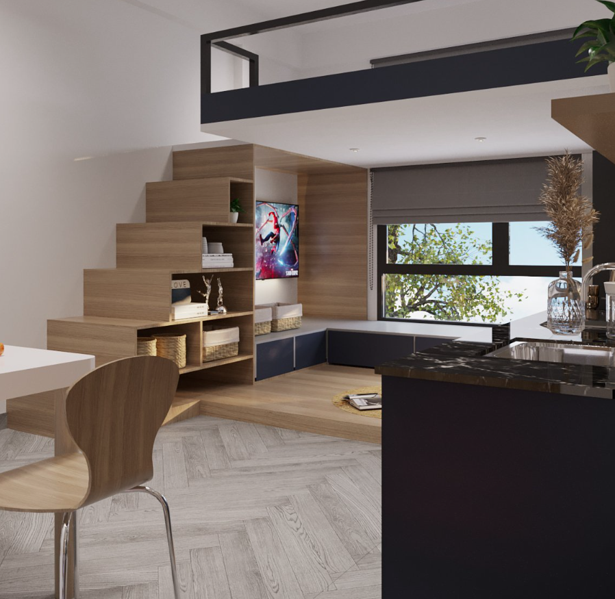 Thiết kế nội thất căn hộ mini