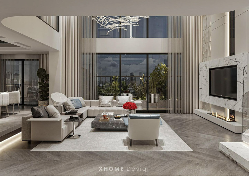 Thiết kế nội thất penthouse