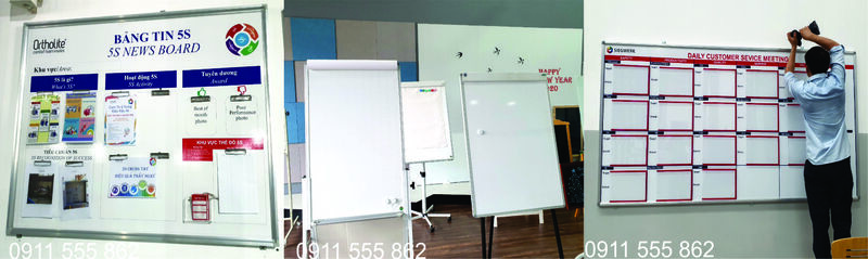Thiết kế thi công các loại bảng từ, bảng thông tin