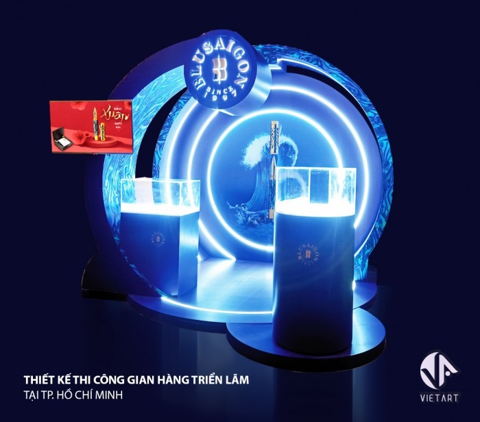 Thiết kế & thi công gian hàng Blu Sài Gòn