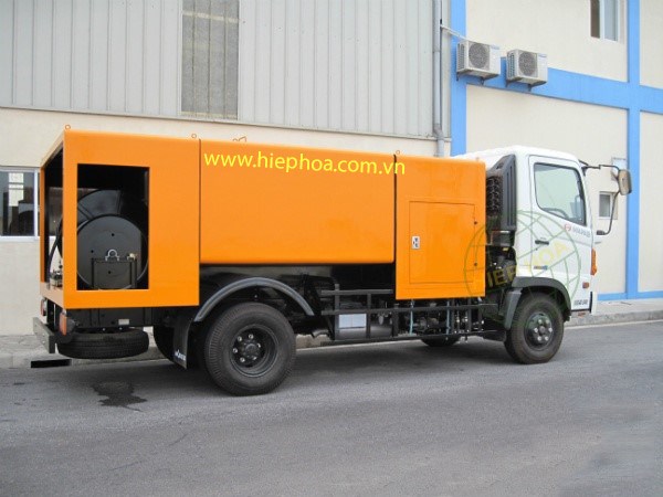 Xe thông tắc cống