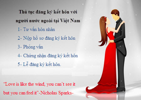 Đăng ký kết hôn với người nước ngoài