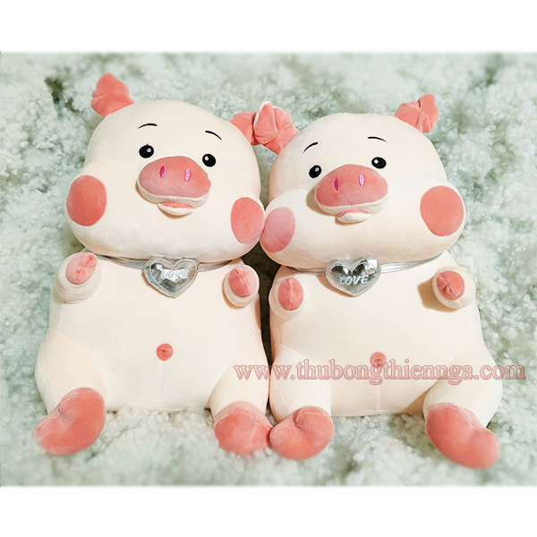Heo má hồng nhồi bông