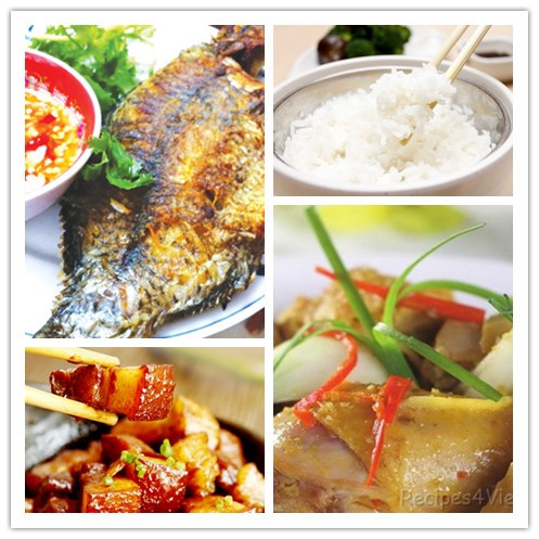 Thực đơn cơm tour