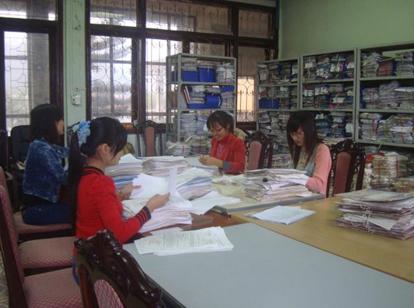 Thực hiện chỉnh lý