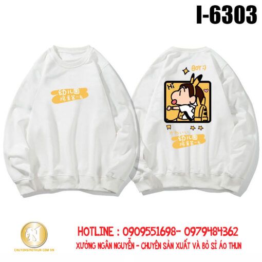 Áo thun đôi sweater tay dài
