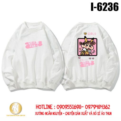 Áo thun đôi sweater tay dài