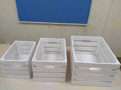 Thùng Pallet gỗ sơn màu