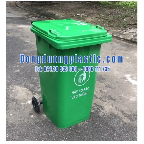 Thùng rác 240L nhựa HDPE có bánh xe
