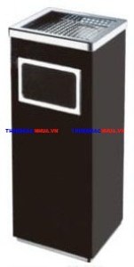 Thùng rác gạt tàn inox thép