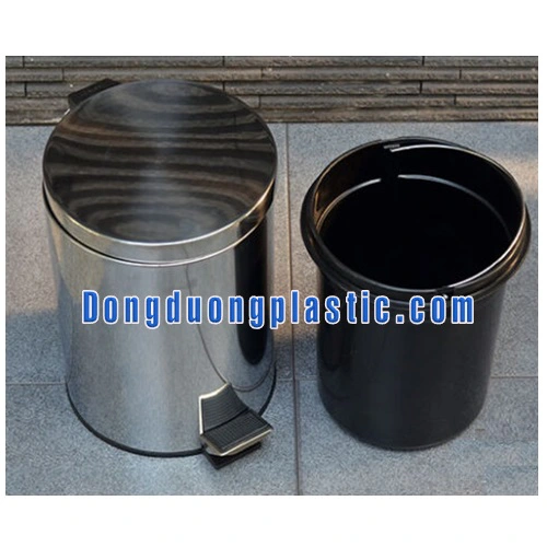 Thùng rác inox 8L đạp chân