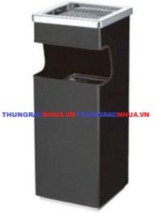 Thùng rác inox có gạt tàn