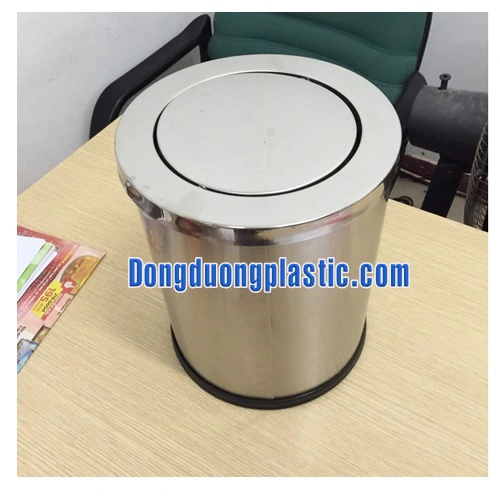 Thùng rác inox nắp lật A36H