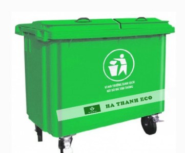 Thùng rác nhựa Composite có bánh xe
