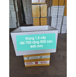 Thùng xốp 1,5 cây dài 700 rộng 500 cao 445