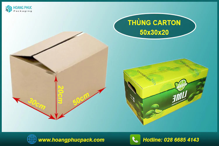 Thùng Carton 5 lớp 50x30x20