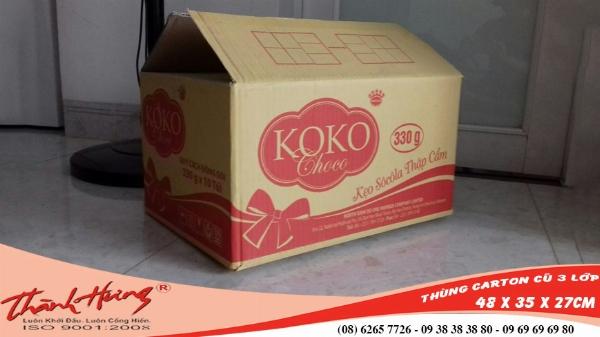 Thùng carton cũ 3 lớp