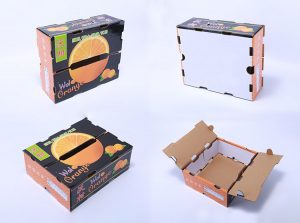 In thùng carton đựng trái cây