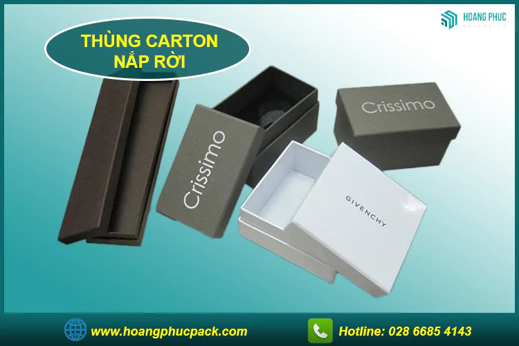 Thùng Carton nắp rời