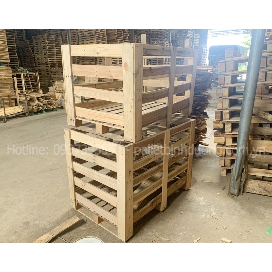 Thùng gỗ Pallet gỗ keo nan thưa