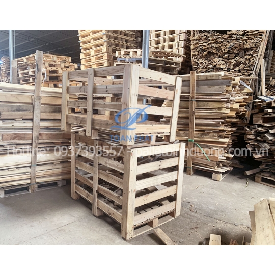 Thùng gỗ Pallet gỗ thông nan thưa