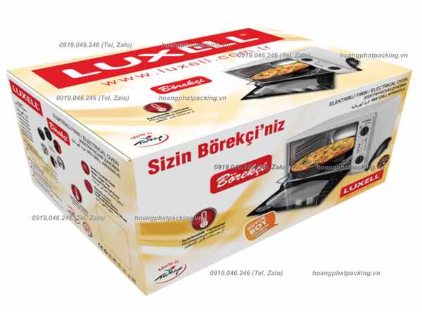 Thùng carton in offset đựng bếp nướng
