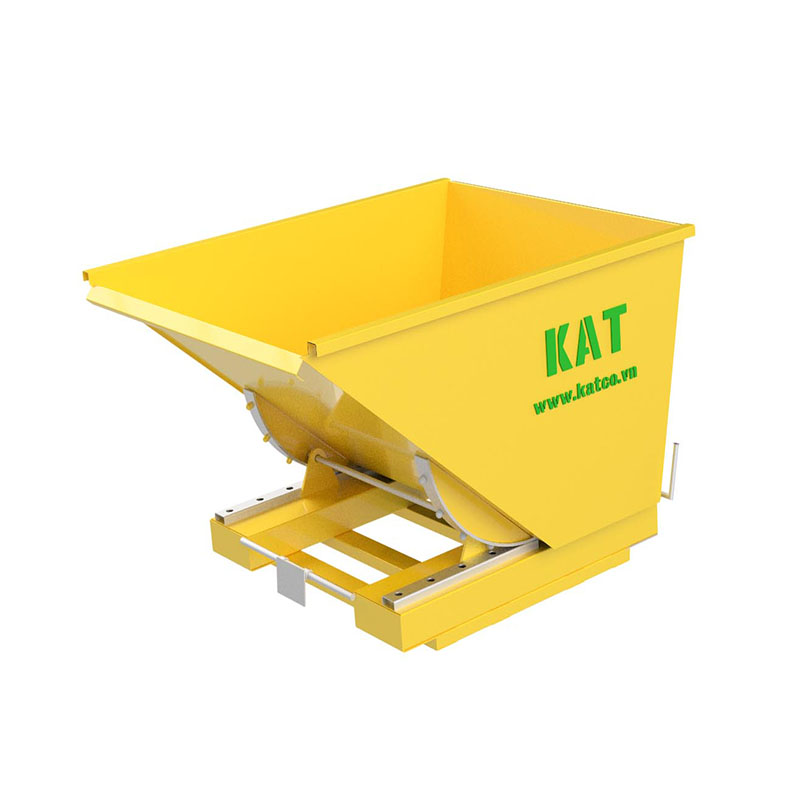 Thùng rác công nghiệp tự đổ KH-750 nhỏ