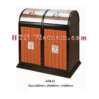 Thùng rác ngoài trời