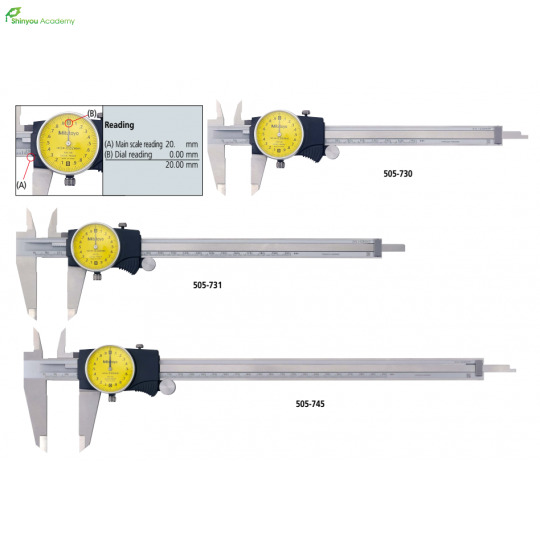 Thước kẹp gắn đồng hồ so Mitutoyo dòng 505 Series