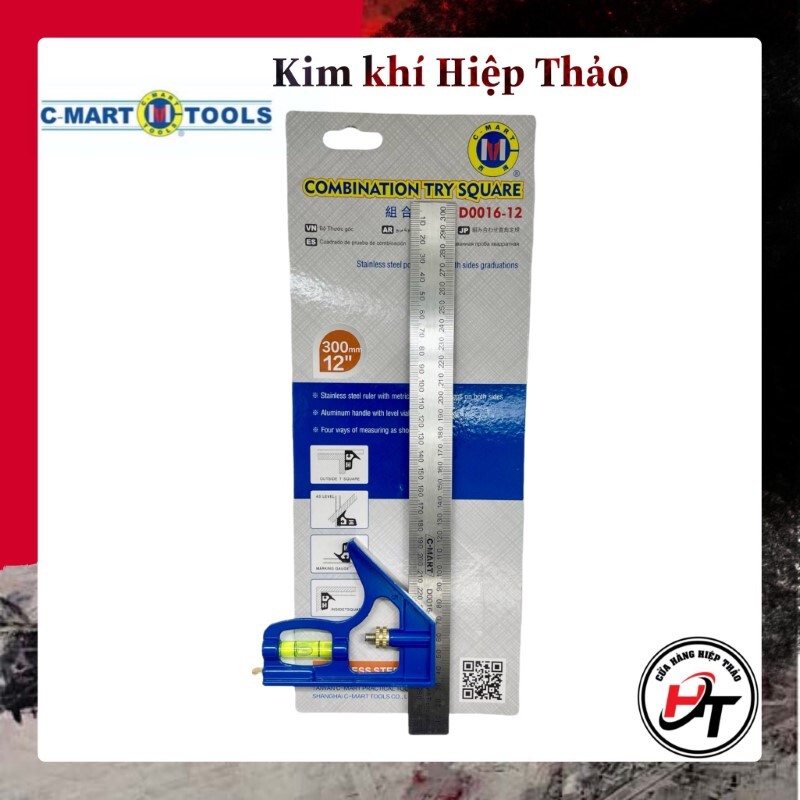 Thước thủy vuông góc Cmart D0016