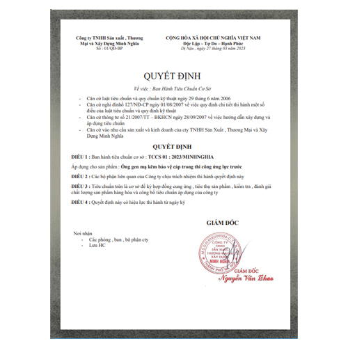 Tiêu chuẩn cơ sở