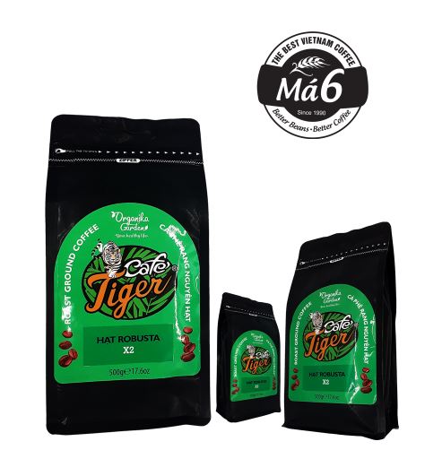 Cà phêTiger hạt Robusta X2 500gr