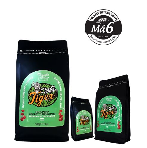 Cà phê Tiger hạt Arabica Cầu Đất thượng hạng 500gr