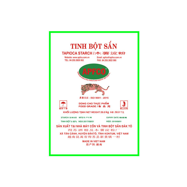 Tinh bột sắn Apfco con hổ