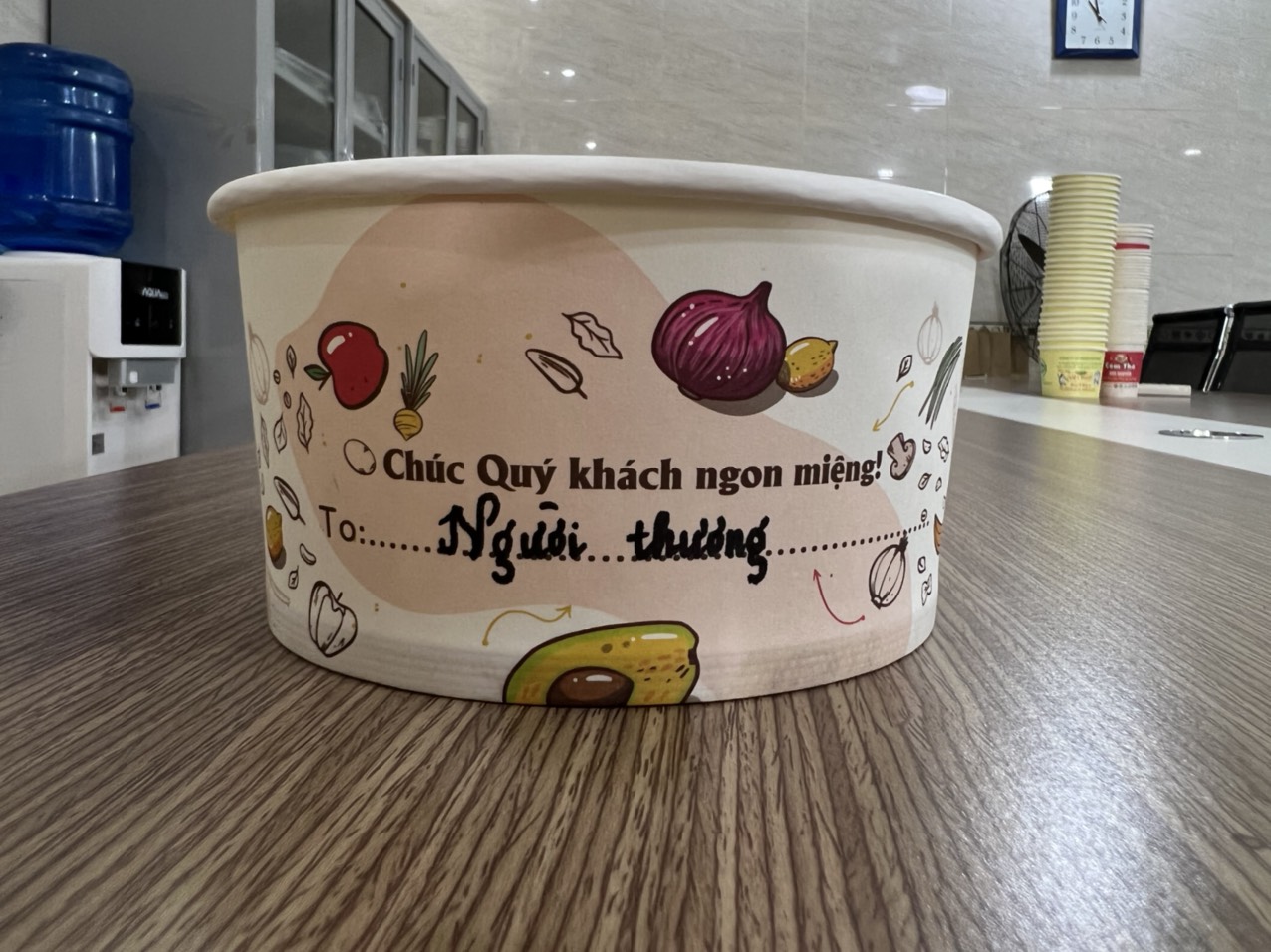 Tô giấy 1000ml in sẵn