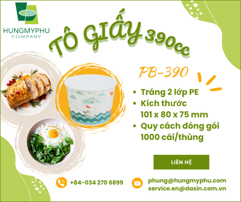 Tô giấy 390cc model PB 390
