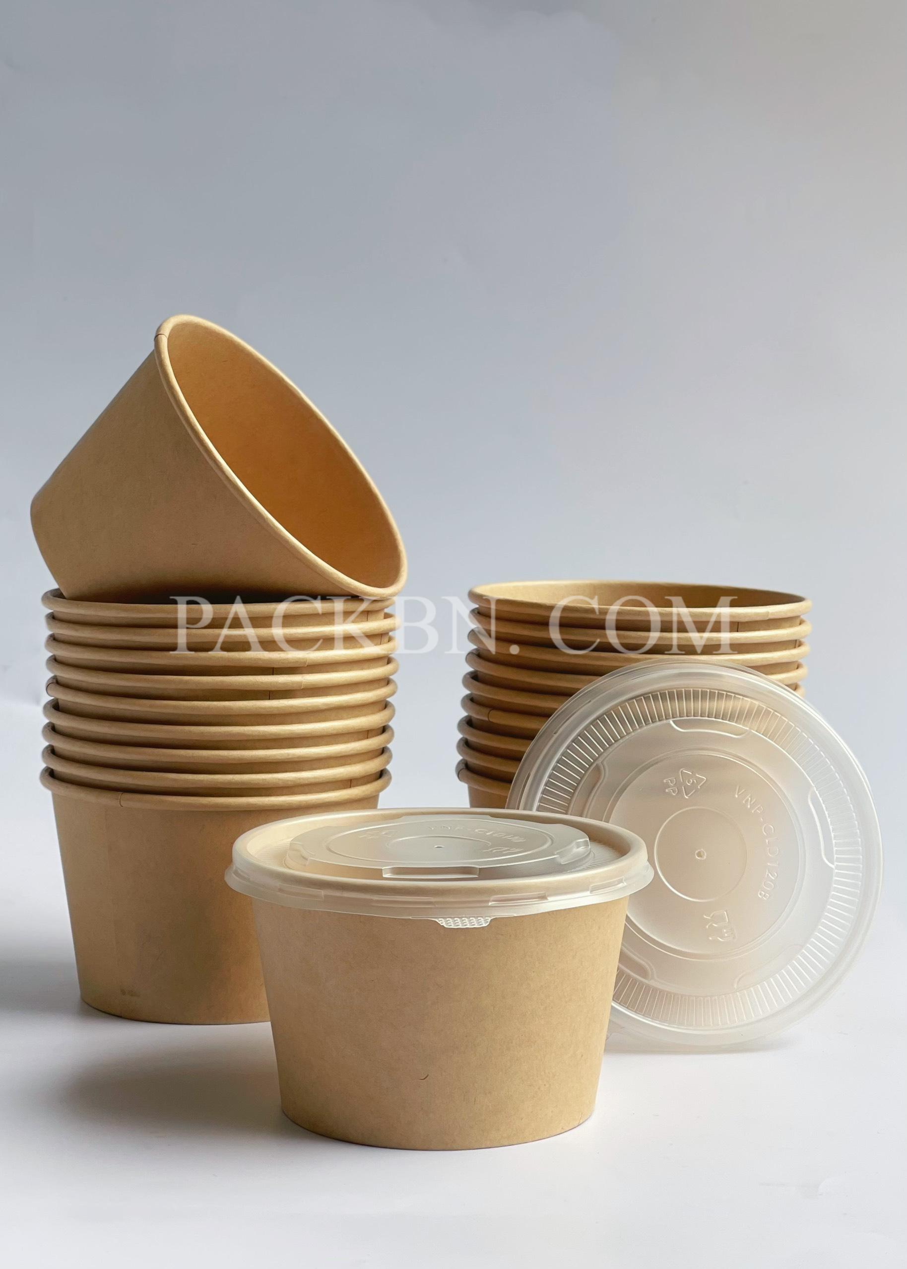Tô giấy Kraft nâu 22oz