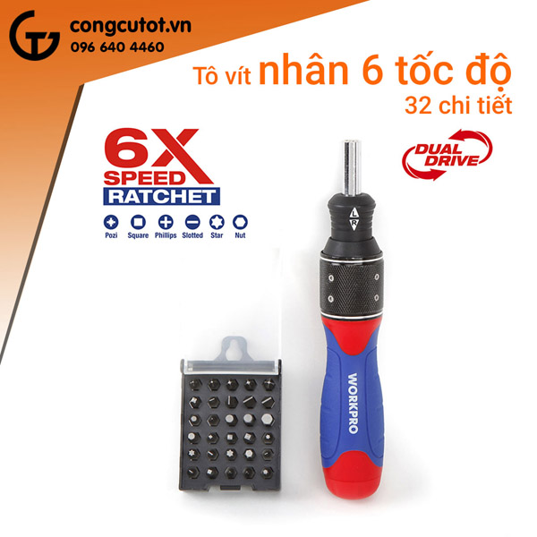 Bộ tô vít 32 chi tiết Workpro W021407