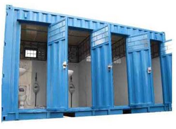 Container toilet 20 feet