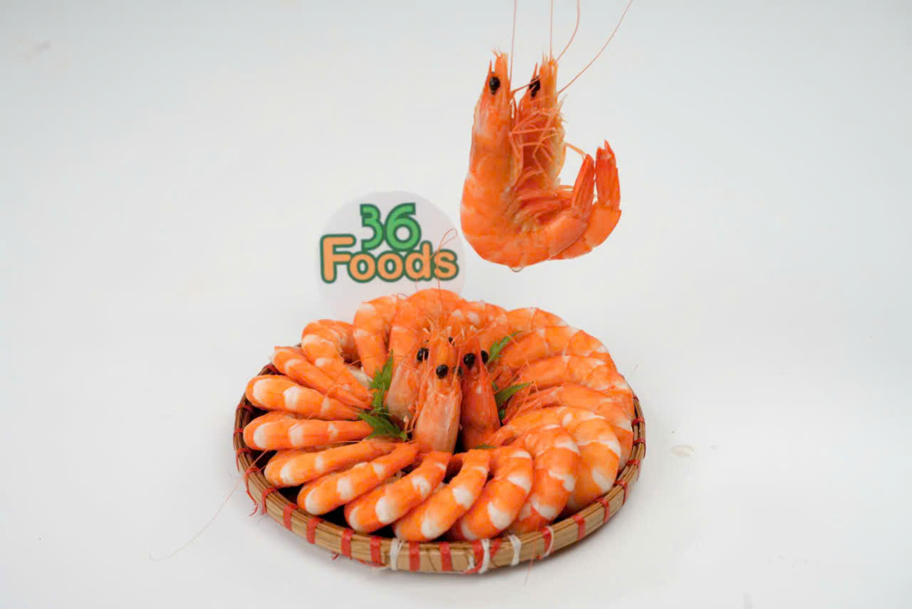 Tôm hấp thẻ công nghệ IQF