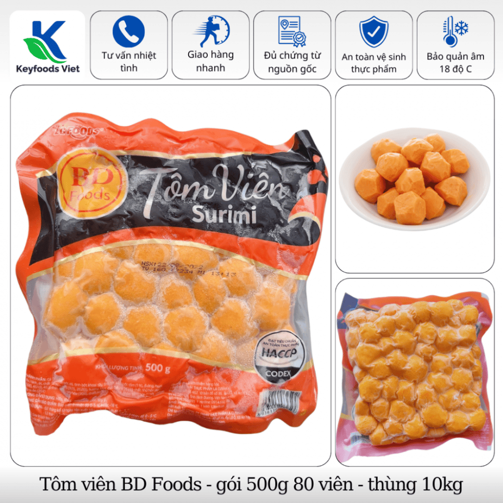 Tôm viên BD Foods