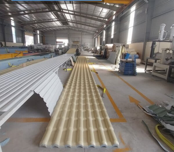 Tôn nhựa ASA/PVC 7 sóng kẽm
