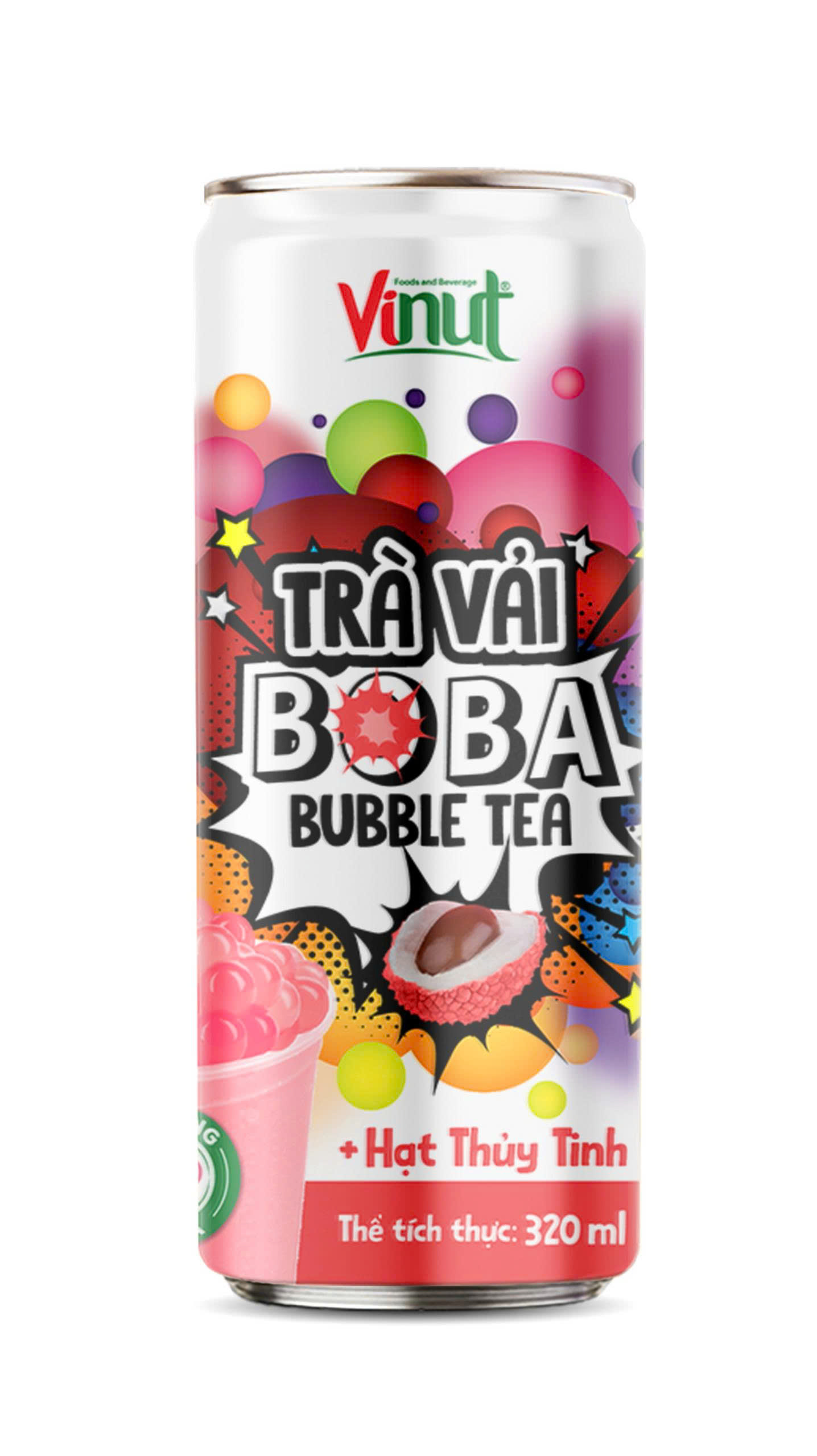 Trà Boba Thạch Thủy Tinh Vị Vải
