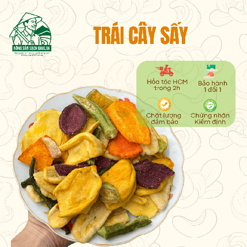Trái cây sấy thập cẩm túi 450gram